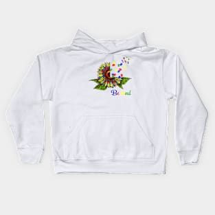 Be Kind Autism Awareness Sunflower Unity Day Kids Hoodie